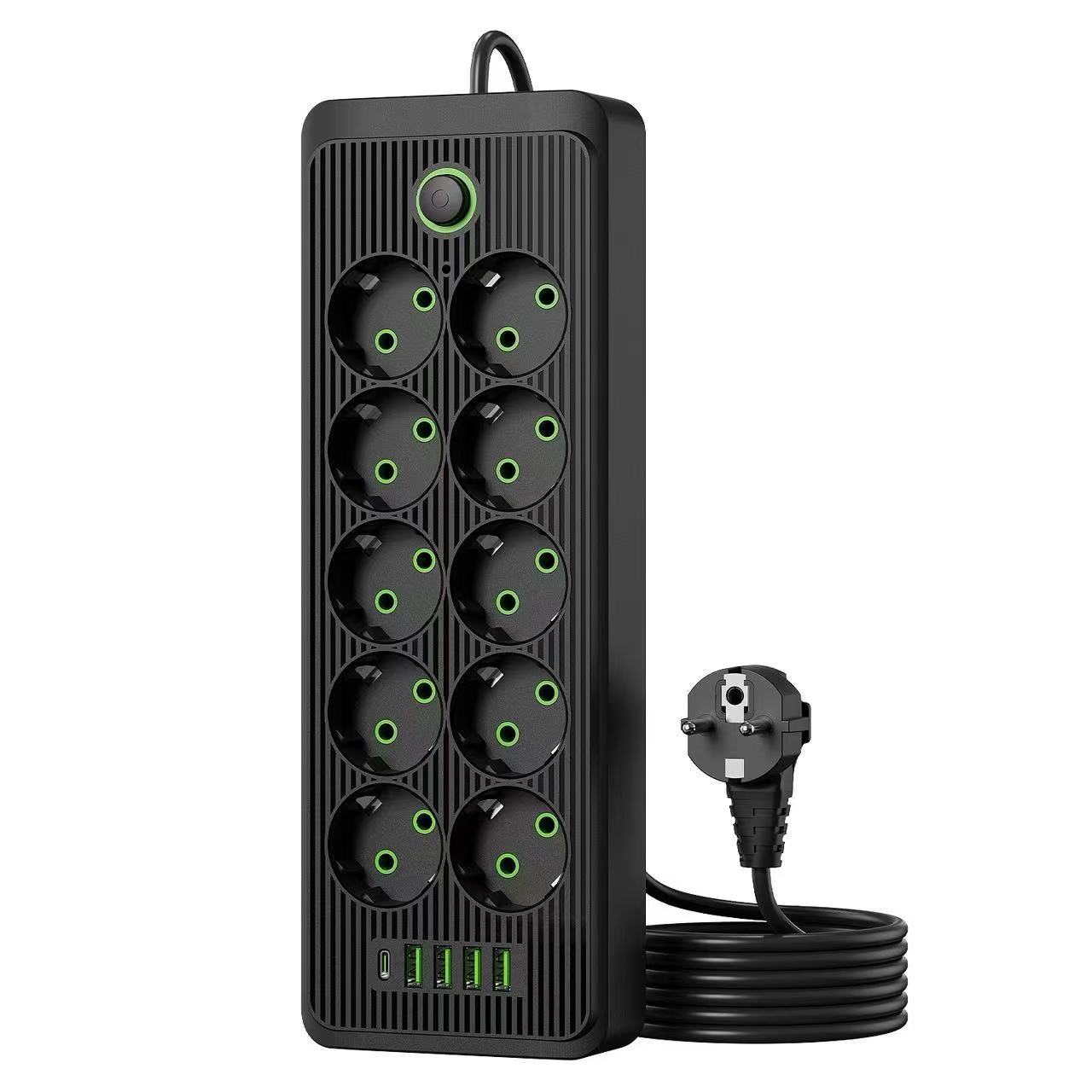 Tablero de enchufe estándar europeo enchufe especial de regulación Europea con interfaz USB interruptor alemán enchufe de oficina doméstica