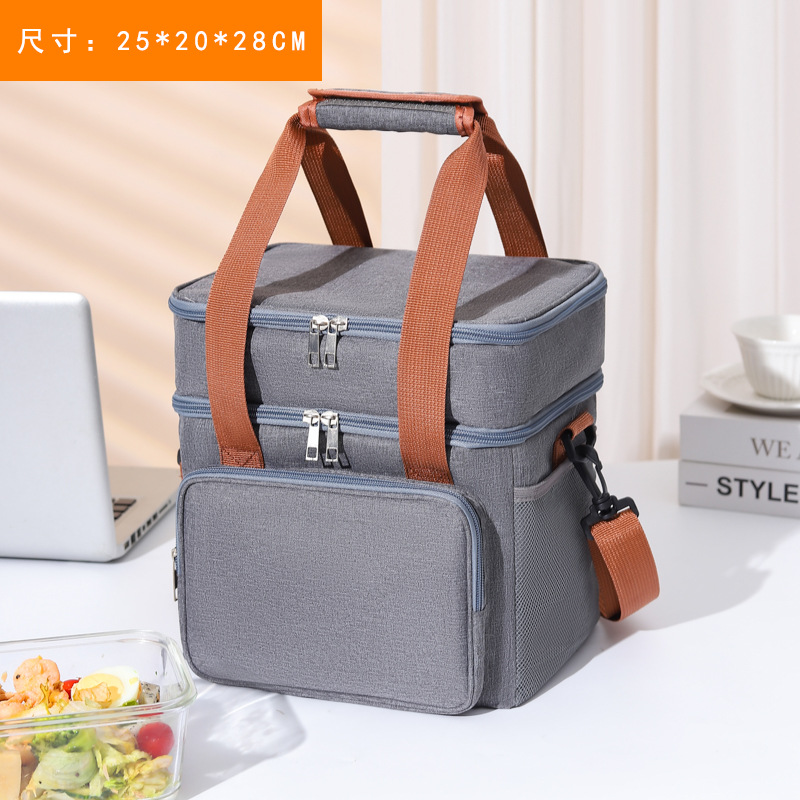 Bolsa de almuerzo de commuerzo de viaje, bolsa de aluminio grande, bolsa de almuerzo gruesa, bolsa de almuerzo, bolsa de almuerzo, bolsa de mano