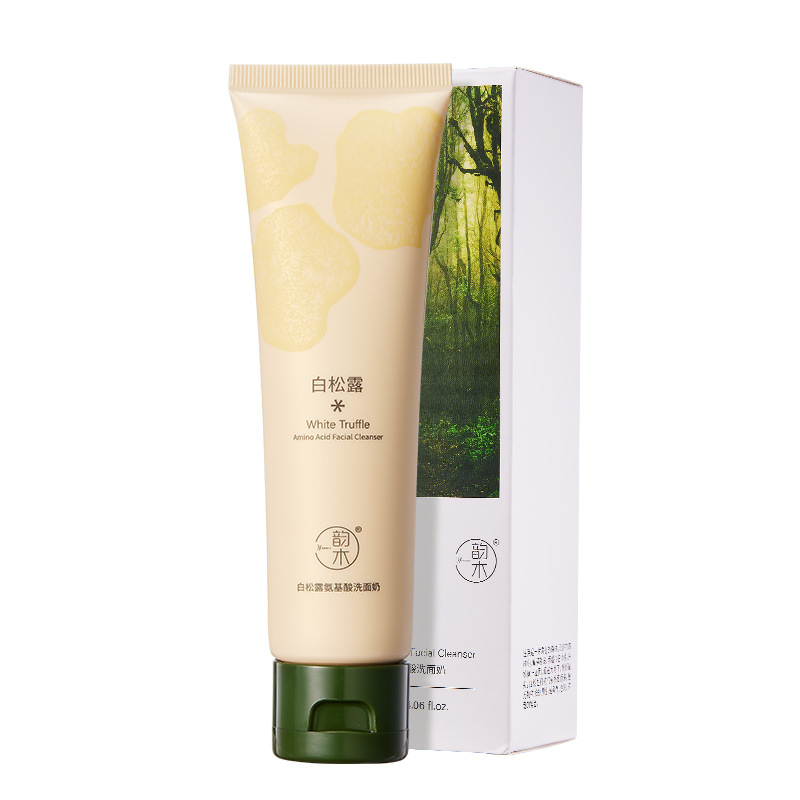 Yunmu White Truffle Amino Acid Facial Cleanser, limpieza profunda, suave, no irritante, loción de limpieza facial de puntos negros diluidos.