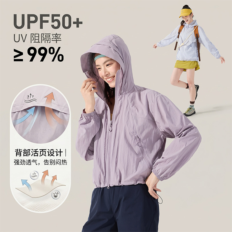 Mountain-Style Outdoor Original Yarn Sun Protection Skin Jacket for Women, Breathable Uv Protection Sun Protection Clothing for Men, in Stock
