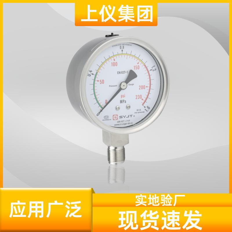 上仪集团不锈钢隔膜耐震压力表YNTP60BFZ轴向卫生型快装卡盘卡