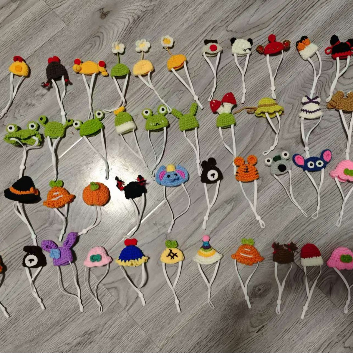 Transfronterizo al por mayor de carga hamster oro oso hilo sombrero sombrero de lana sombrero decorativo tejido a mano lindo sombrero mini mascota