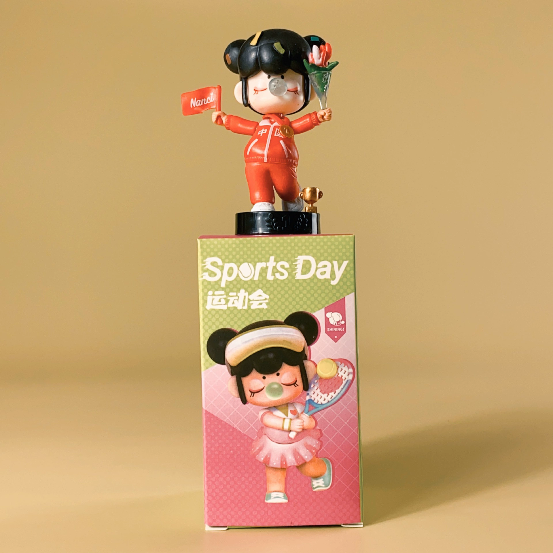 If the Blind Box серии dream afternoon tea Chunsheng Xia Changlinsen Blow bubble girl hand-made ornaments