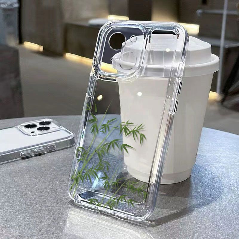 Custodia protettiva per iPhone 16 15 14 13 12 11 Pro Promax Plus Ancient Bamboo Apple 16 Simple 14 Personality 13 Anti-drop 12_voghion.com