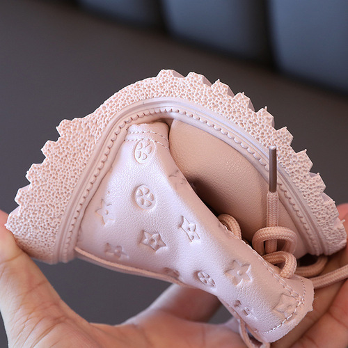  Winter New Children's Martin Boots Girls' Second Cotton Boots British Leather Boots Boys' Baby Shoes Dropshipping