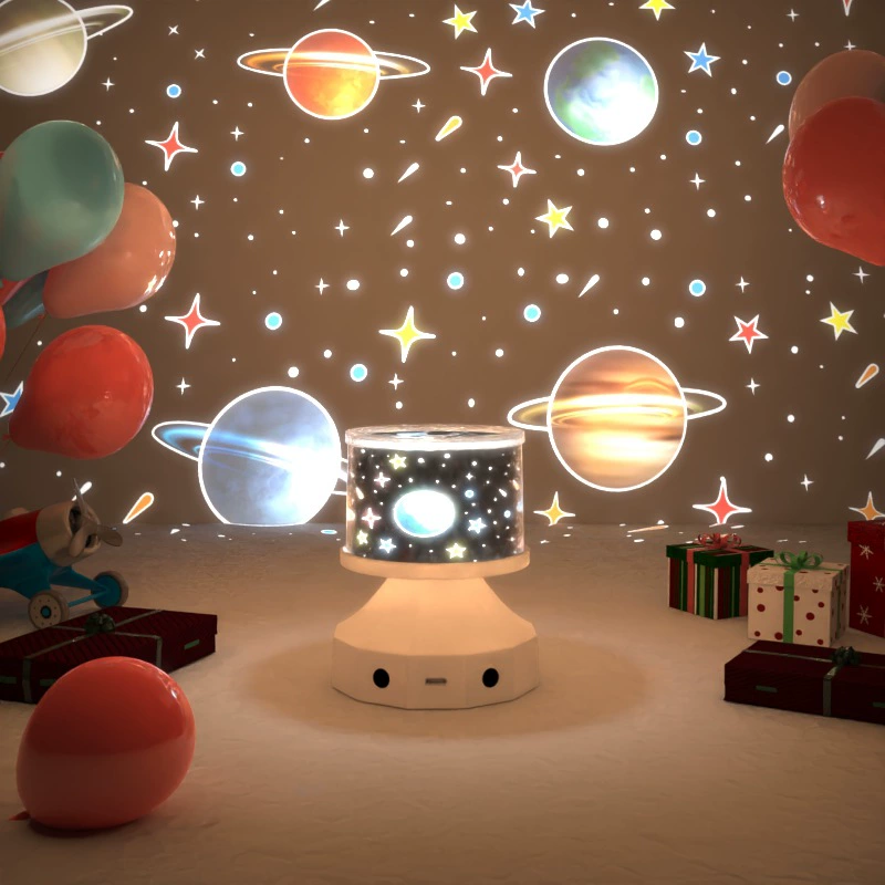 Творческий звездный свет проекционный свет комната атмосфера ночной свет bluetooth sont sound фантазия детская светящаяся игрушка Amazon