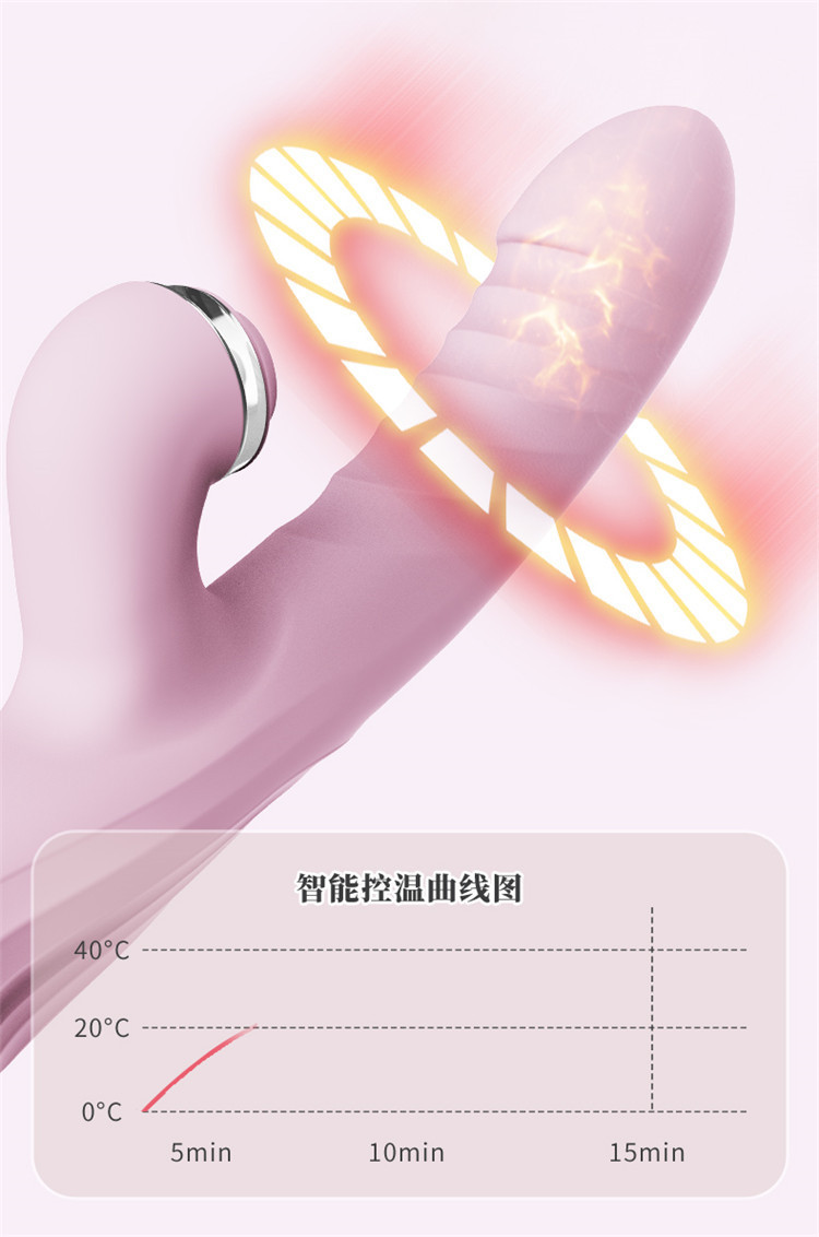Aifeiya Stretch Heating Vibroids Multi-Frequency Vibrator for Women, Silicone and ABS, Green — detail image 8