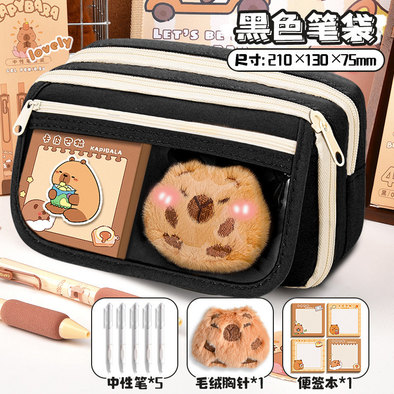 Estuche de lápices grande para niñas, escuela primaria, multifunción