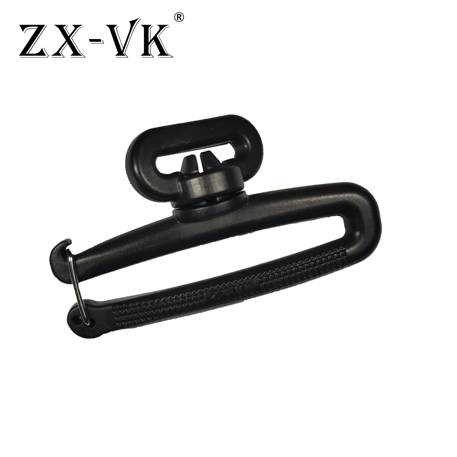 Directo de fábrica de plástico giratorio gancho hebilla accesorios de equipaje mochila gancho negro POM gancho de plástico perro hebilla