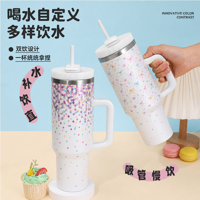 Explosiones transfronterizas Stanley con tazas de automóviles de acero inoxidable de 40oz tazas de hielo personalizadas