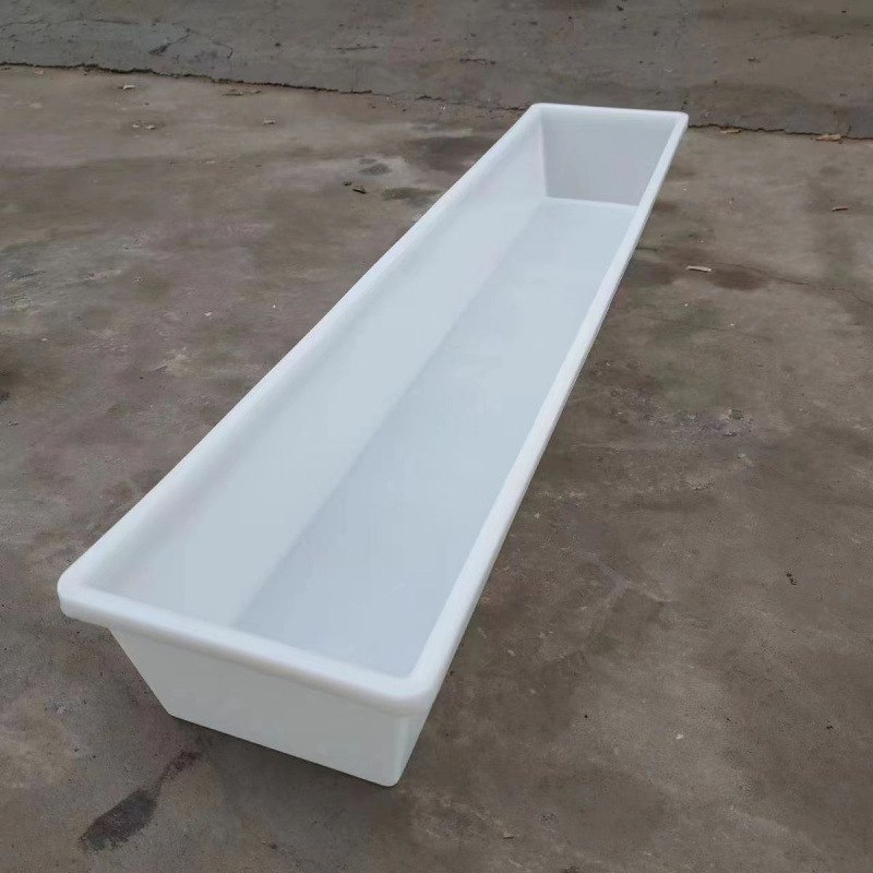 Fábrica de fregadero de plástico rectangular venta directa de fregadero de oveja de plástico grueso ranura cuenca de tendón de toro agua potable