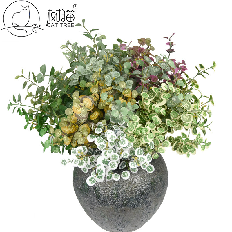 Artificial Money Leaves, 7-Headed Autumn Begonia Small Leaves, Mini Monstera Leaves, Wedding Fake Flower Decoration, Eucalyptus Leaves Artificial Money Leaves, 7-Headed Autumn Begonia Small Leaves, Mini Monstera Leaves, Wedding Fake Flower Decoration, Eucalyptus Leaves
