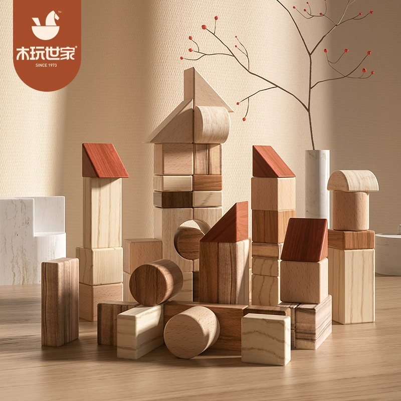 木玩世家 Wooden конструктор, игрушка, 1 год, раннее образование
