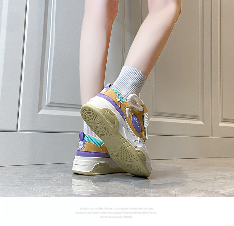 Bread Girl Student Coreano Versatile per bambini Suola spessa Casual Alta bellezza Campus Sport Running Scarpe Matsuke_voghion.com