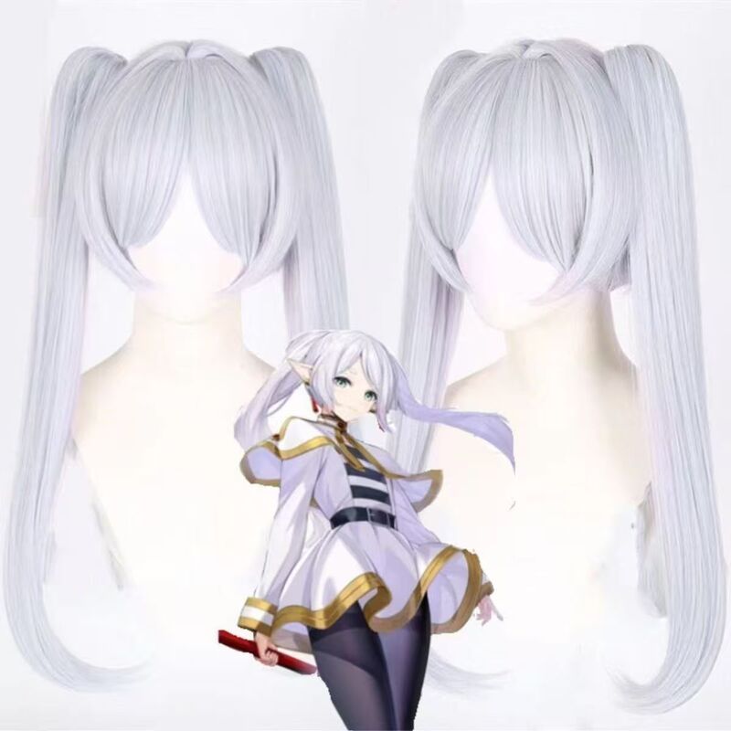 New Model of the Frieren: Beyond Journey's End Cosplay Wig, Realistic Scalp Top, Silver-Gray Long Wig New Model of the Frieren: Beyond Journey's End Cosplay Wig, Realistic Scalp Top, Silver-Gray Long Wig