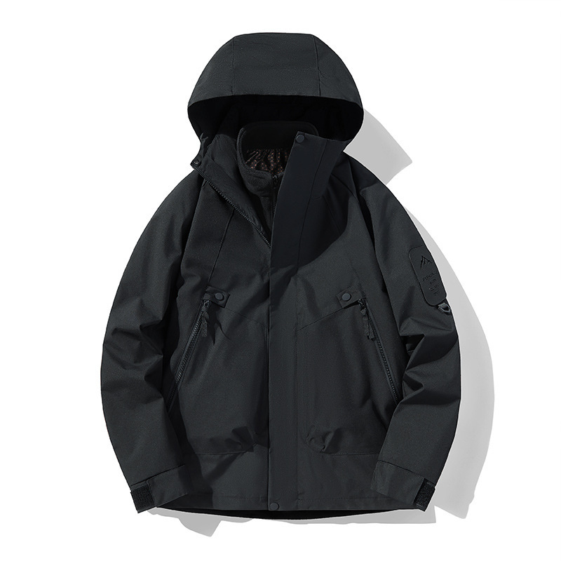 新款冲锋衣女三合一防风防水户外登山服男可拆卸外套团购定制logo|undefined