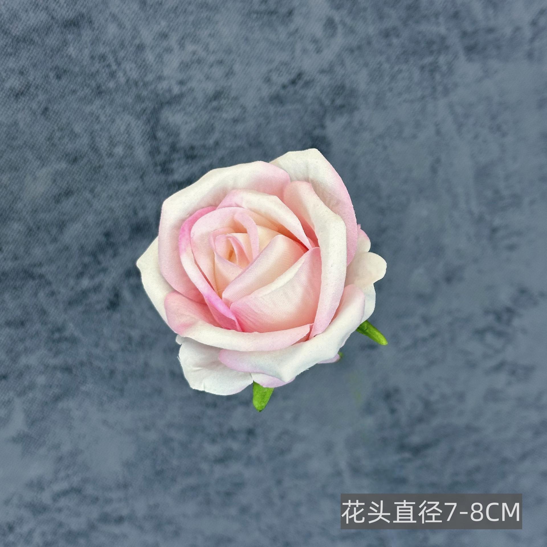 Franela artificial flor Rosa cabeza ramillete rojo boda flor pared tiro apoyos flor artificial arco flor artificial al por mayor