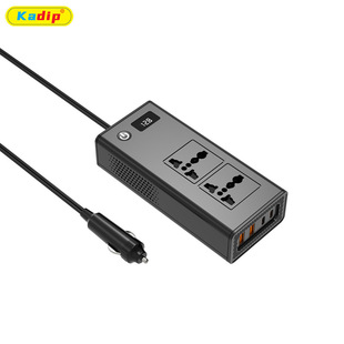 Cross-border hot-selling 200W car inverter with digital display DC12V to AC220V power converter PD fast charging