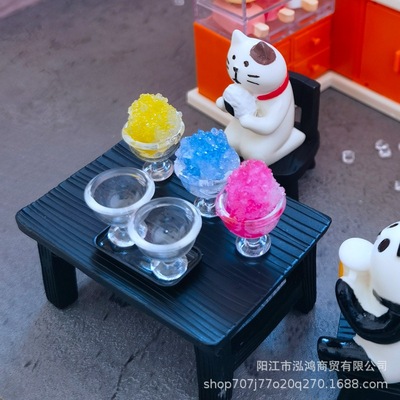 DIY场景模型日本娃娃屋配件微缩仿真家具bjd迷你仿真小杯子雪糕杯|ms