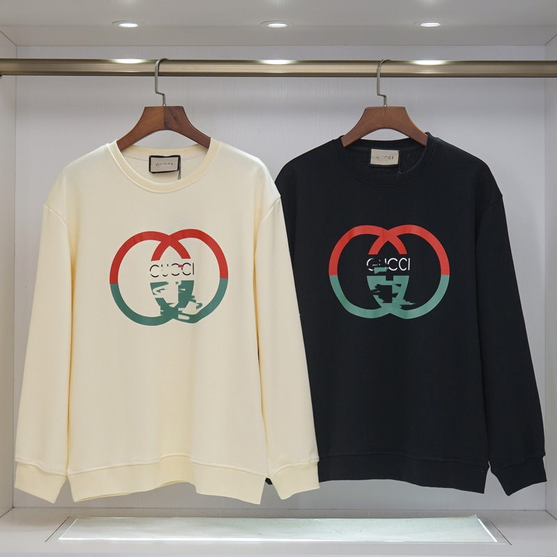 跨境新款古GU满印奇CCI魔术贴连帽卫衣网红上衣衣服长袖上衣外套|undefined