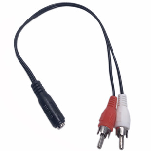 3.5���l��ĸ�DA�t�����l�����Dһ�B�Ӿ�3.5mm 2RCA