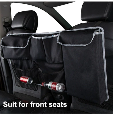 Car storage bag/box storage bag car rear seat - cloth-bag-style-with-mesh-pocket-10045cm