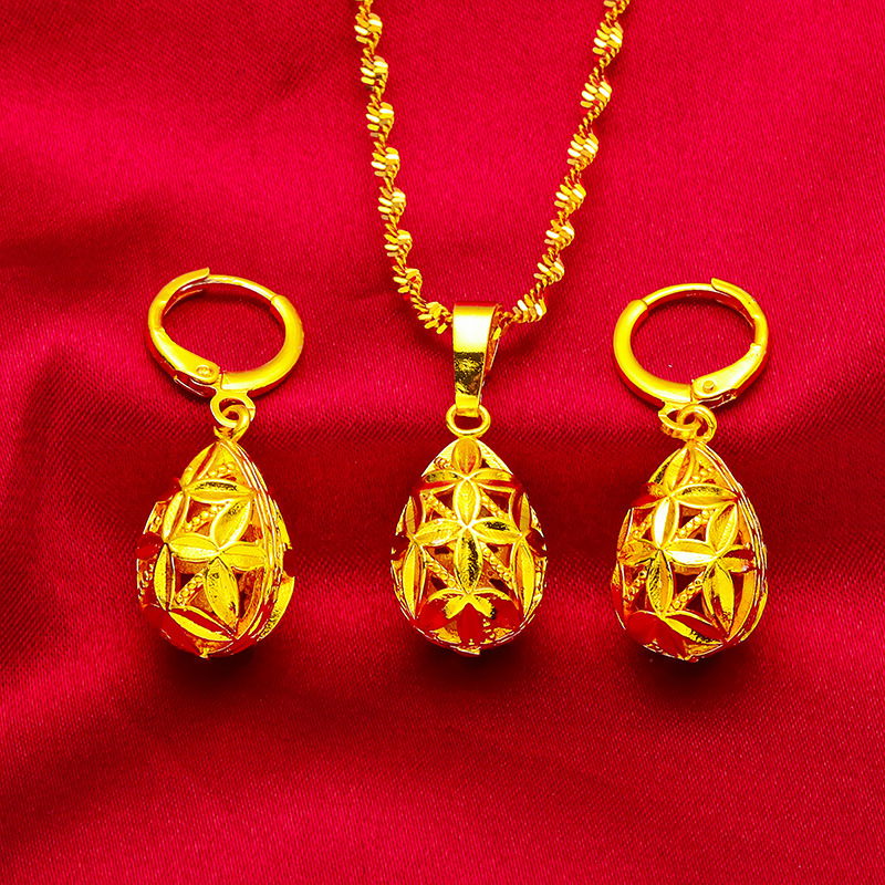 Impreso collar caja de cadena Calcedonia pulsera anillo a granel joyería cristal las mujeres