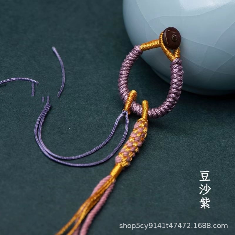 爆款2025金刚结流苏挂件 流苏钥匙扣 半成品手工编织配件批发挂件|undefined