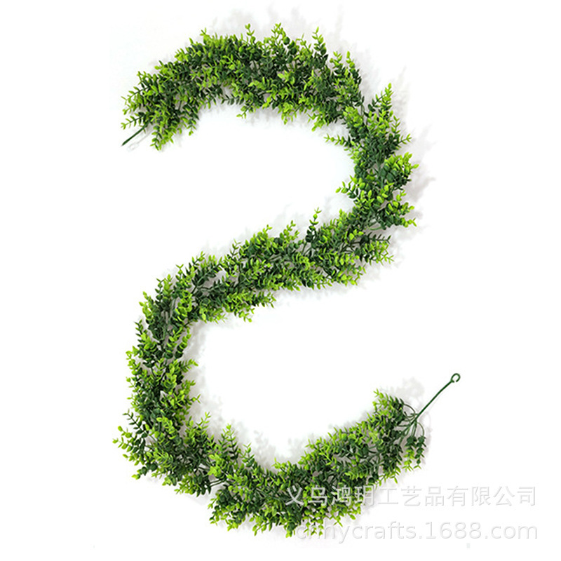 Artificial money leaf rattan ins auditorium decoration plastic leaf aquatic plant encryption simulation Rattan