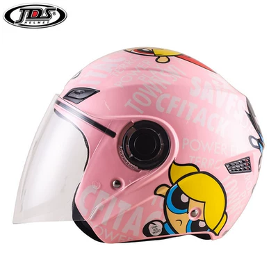 Motosiklet dəbilqələri, 3c Certified Electric Motorcycle Helmet - pink-little-angel