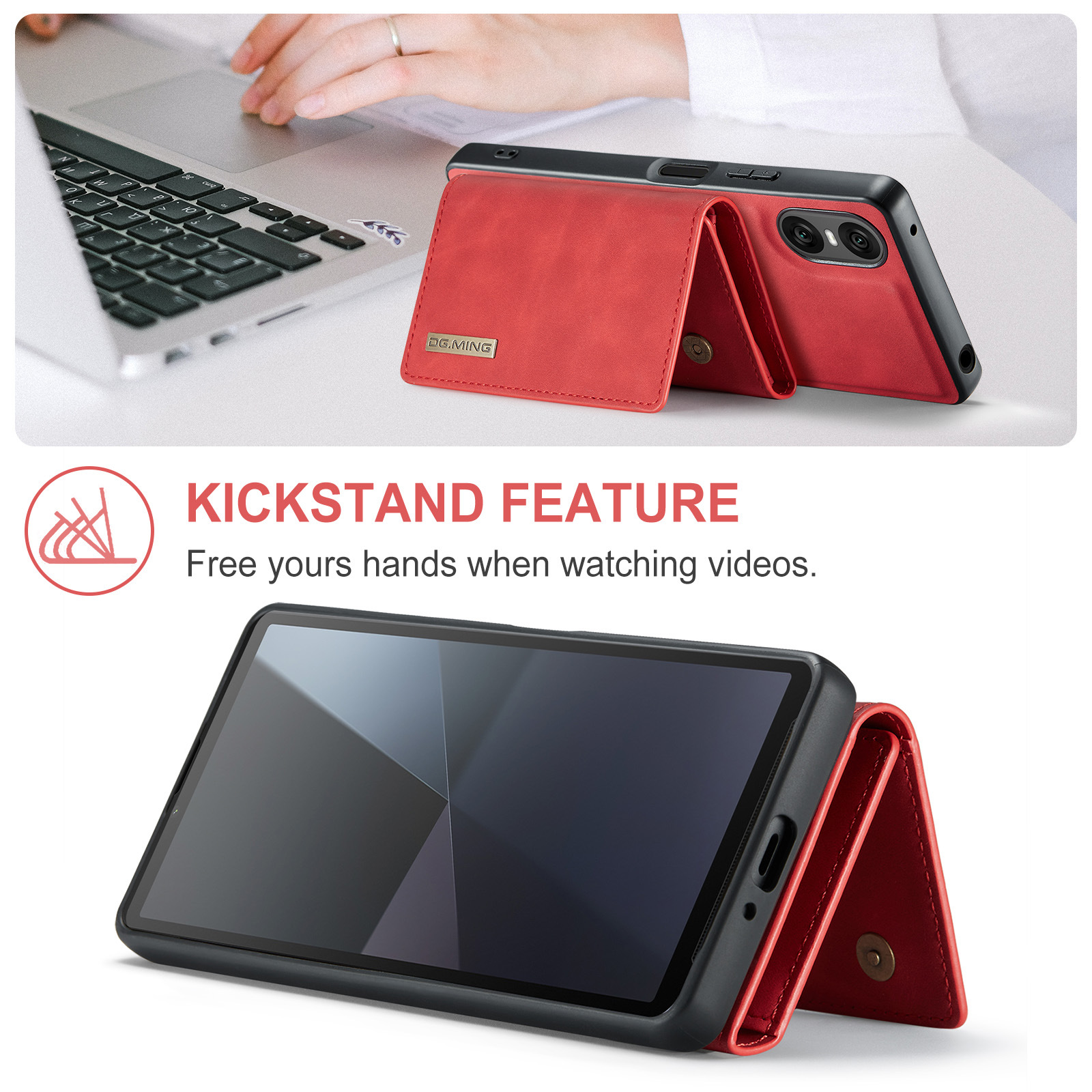 M1 for Sony Xperia 10 VI Protective Case Xperia 1VI Magnetic Split Wallet Phone Case 2024_voghion.com