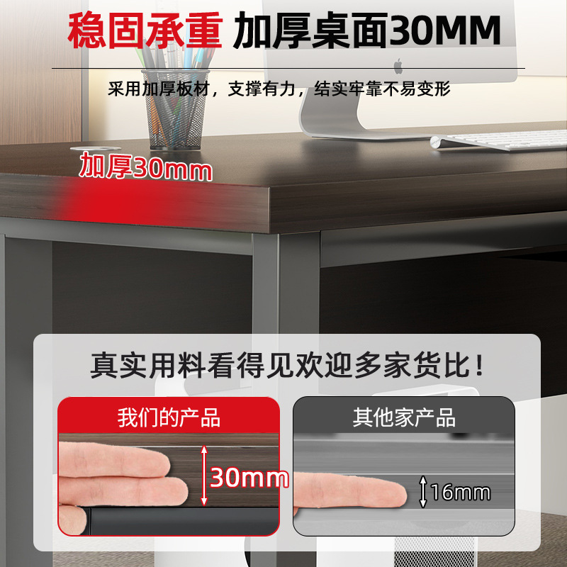 Mesa de oficina, mesa de mesa larga, mesa de mesa moderna, mesa de oficina, mesa de computadora para dos personas, mesa de jefe