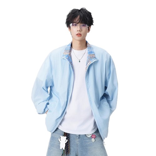 UPF50+ Sun Protection Jacket for Men and Women - 2025 Summer New Trend Brand Lightweight Quick-Drying Striped Outdoor Breathable Coat