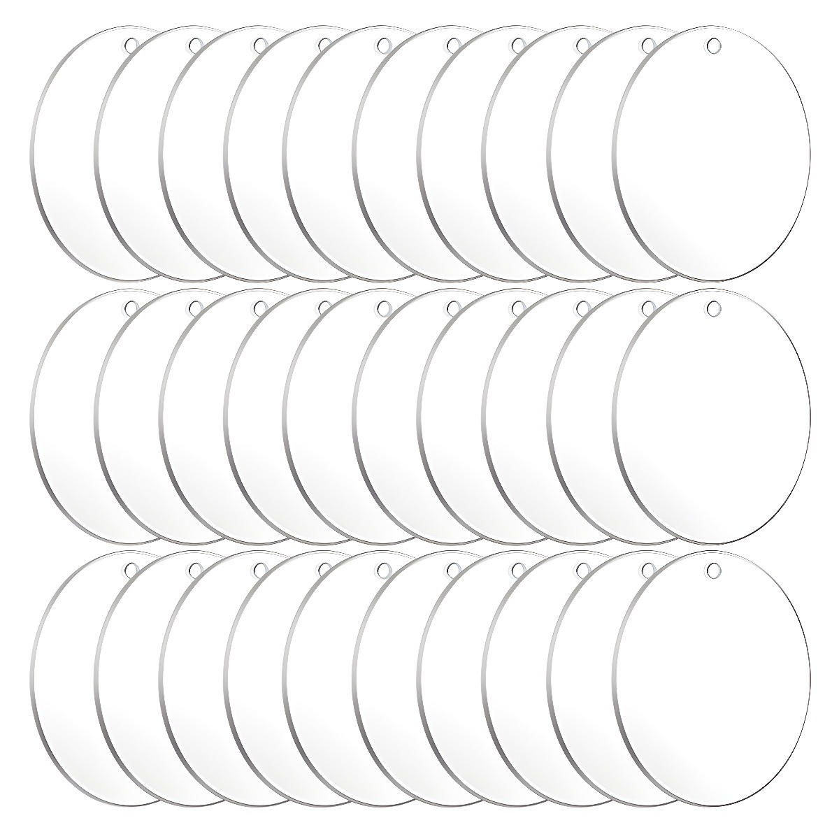 跨境专供激光切割亚克力圆片底座空白圆形有机玻璃透明亚克力圆盘