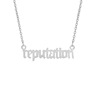 Universal fashionable necklace stainless steel with letters