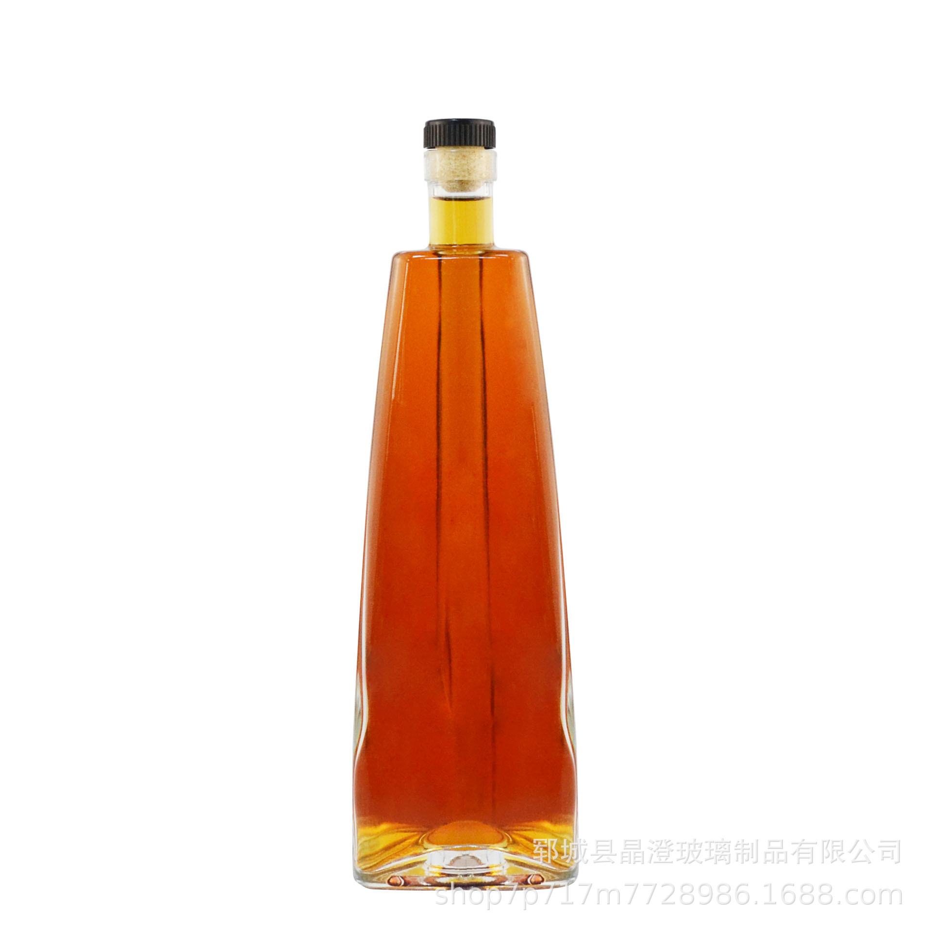 红酒瓶玻璃空瓶700ml方形透明加厚酒瓶葡萄酒瓶洋酒瓶玻璃空酒瓶