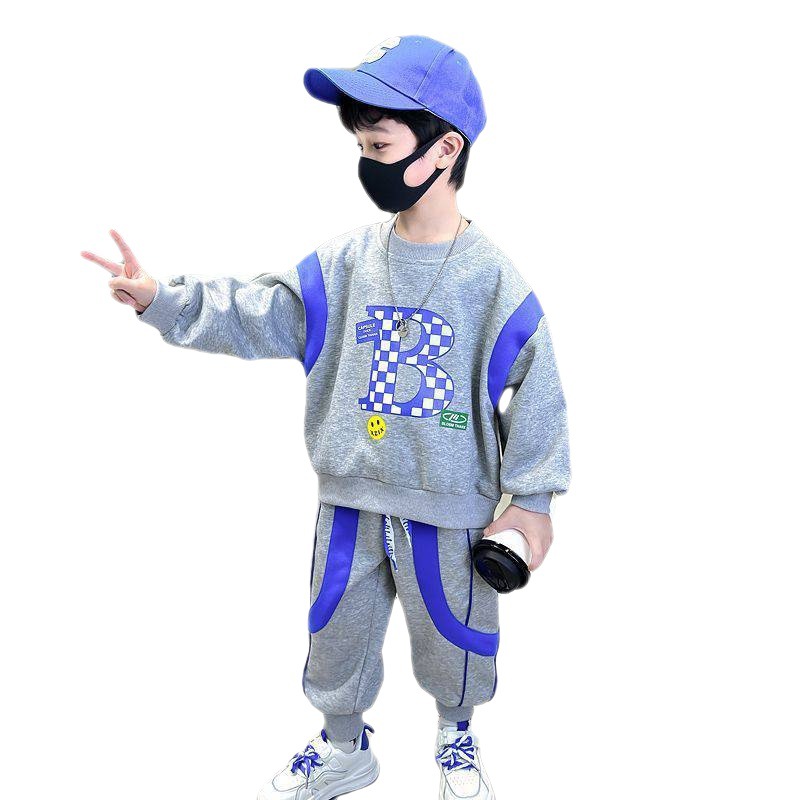 Pull pour enfants, nouvelle édition coréenne, beau pull pour garçons, ensemble deux pièces printemps et automne 2023_voghion.com