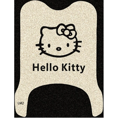 Electric vehicle foot mat vehicle floor mats, electric - beige-hello-kitty