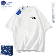 NASA男童t恤短袖夏季纯棉2024新款童装大童儿童夏装女童上衣批发
