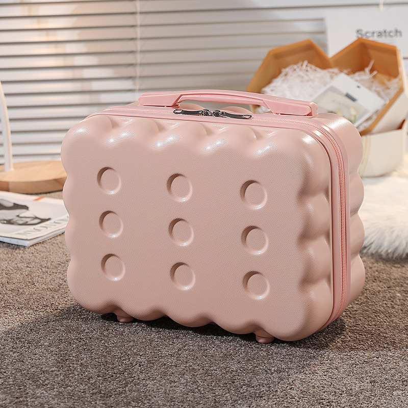 2024 nuevo estuche cosmético portátil de 14 pulgadas, equipaje pequeño, recuerdo femenino de dibujos animados, caja de almacenamiento, caja de regalo de embalaje al por mayor