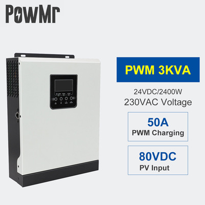 Manufactor Sell solar energy Inverse control Integrated machine 3KVA 24V high frequency charge inverter 2400W 220V