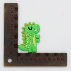 跨境洞洞鞋鞋花恐龍鞋扣diy配飾可愛卡通鞋扣裝飾PVC軟膠兒童鞋花