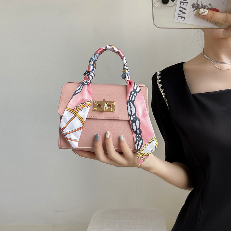 Damen Umhängetasche Mit Schal Und Kette Modische Designertasche_voghion.com