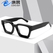 跨境新款经典方形板材眼镜框亚马逊爆款复古近视眼镜架素颜平光镜