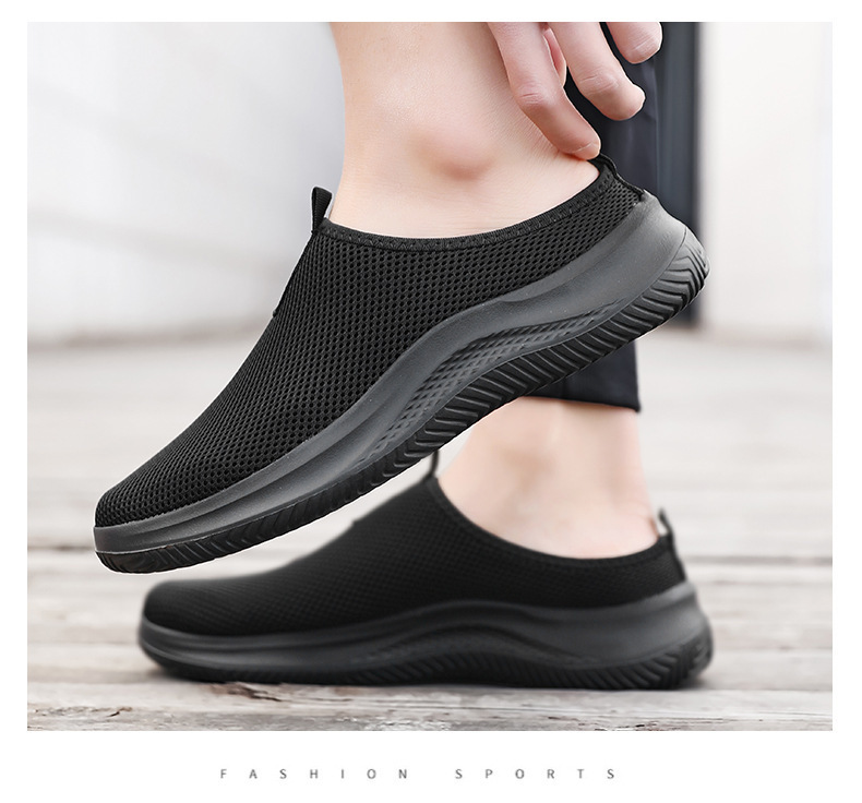 Summer New Breathable Sports Mesh Men's Large Size Outdoor Lightweight Running Shoes, Youth Slip-on Casual Shoes_vogvips.com
