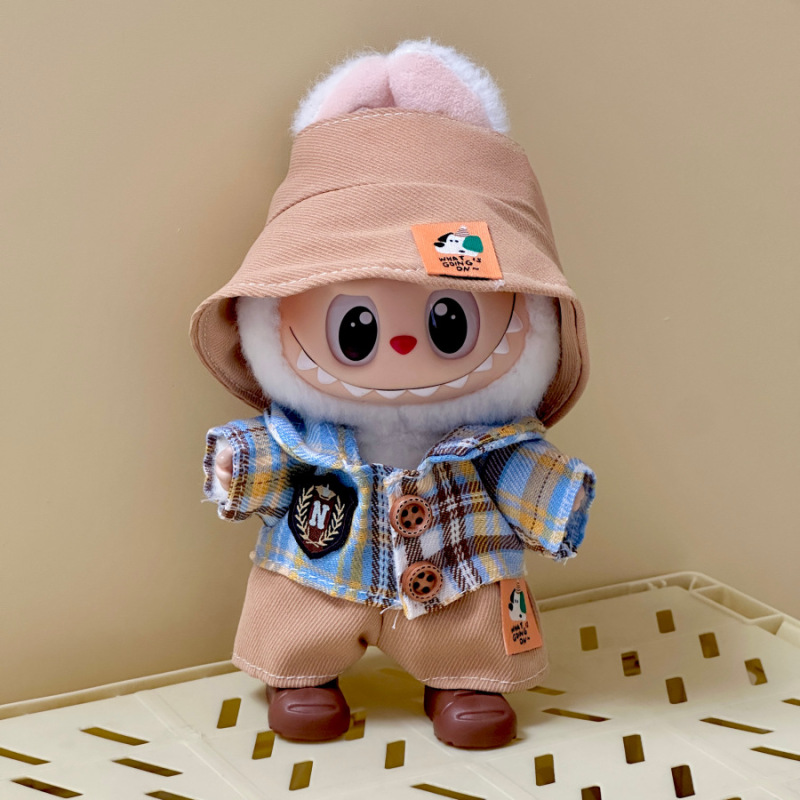 仅衣服适用于17cm拉布布搪胶娃娃毛绒公仔等可穿衣服换装着替服装|undefined
