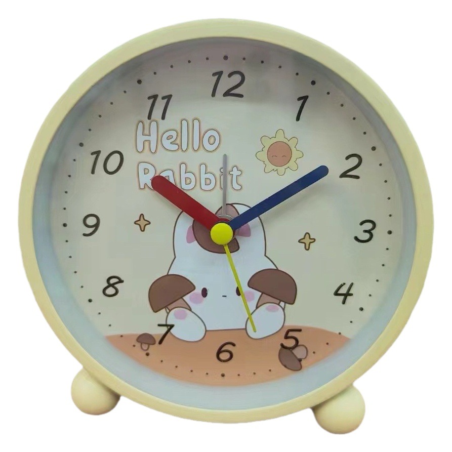 Reloj de despertador de metal macro directo de fábrica con cabecera luminosa se puede colocar en cabecera despertador de escritorio despertador