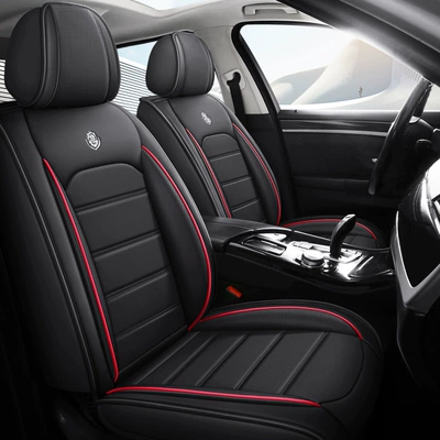 car seat cushion source manufacturers – Universal seat cover - black-red-standard-edition