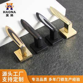 新款锁具美式简约锌合金分体锁实木门卧室通用分体执手锁工厂定制