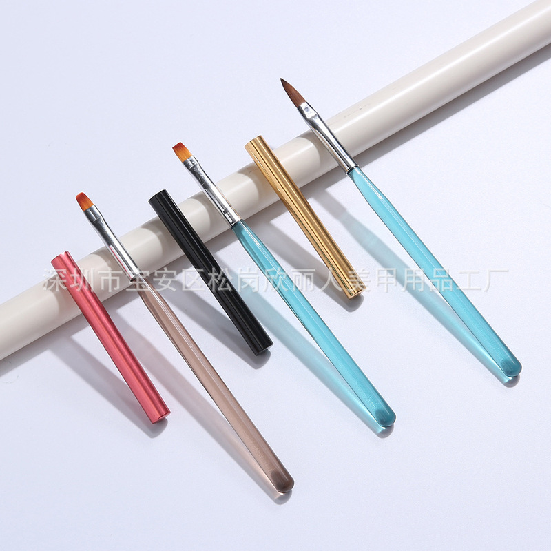 Nail brush nail brush nail brush set combination painted carved wire pull pen drill crystal pen